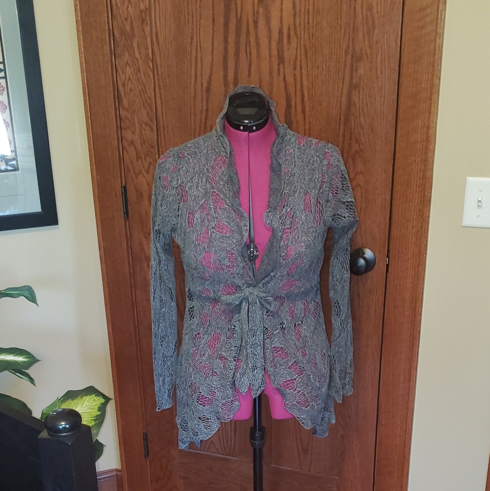 Soft crochet light sweater wrap